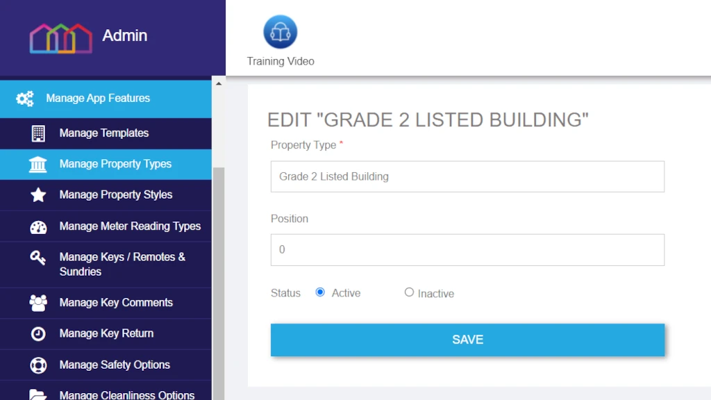 Manage Property Types